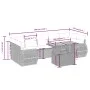 8-teiliges Gartensofa-Set und schwarze synthetische Rattankissen von , Gartensets - Ref: Foro24-3272106, Preis: 558,05 €, Rab...