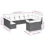 Garden sofa and cushion set 12 pieces brown synthetic rattan by , Garden sets - Ref: Foro24-3250272, Price: 833,80 €, Discoun...