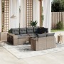 Set de sofás de jardín 11 pzas y cojines ratán sintético gris de , Conjuntos de jardín - Ref: Foro24-3228910, Precio: 578,22 ...