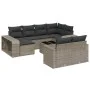 11-teiliges Gartensofa-Set und graue synthetische Rattankissen von , Gartensets - Ref: Foro24-3228910, Preis: 589,43 €, Rabat...