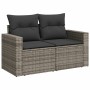 Set de sofás de jardín 11 pzas y cojines ratán sintético gris de , Conjuntos de jardín - Ref: Foro24-3228910, Precio: 578,22 ...