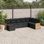 8-piece garden sofa set and black synthetic rattan cushions by , Garden sets - Ref: Foro24-3227924, Price: 502,79 €, Discount: %