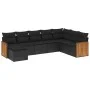 8-piece garden sofa set and black synthetic rattan cushions by , Garden sets - Ref: Foro24-3227924, Price: 502,79 €, Discount: %