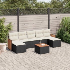 8-piece garden sofa set and black synthetic rattan cushions by , Garden sets - Ref: Foro24-3227918, Price: 402,85 €, Discount: %