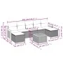 8-piece garden sofa set and black synthetic rattan cushions by , Garden sets - Ref: Foro24-3227918, Price: 419,58 €, Discount: %