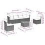 7-piece garden sofa set with gray PE rattan cushions by , Garden sets - Ref: Foro24-3255885, Price: 396,41 €, Discount: %