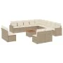 14-piece garden sofa set with beige synthetic rattan cushions by , Garden sets - Ref: Foro24-3256709, Price: 931,53 €, Discou...