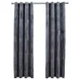 Blackout curtains rings 2 pcs anthracite velvet 140x225 cm by vidaXL, Curtains and curtains - Ref: Foro24-134497, Price: 46,8...