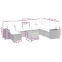 9-teiliges Gartensofa-Set mit beigen synthetischen Rattankissen von , Gartensets - Ref: Foro24-3257913, Preis: 632,00 €, Raba...