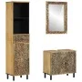 3-teiliges Badezimmermöbel-Set aus massivem Mangoholz von , Badezimmermöbel - Ref: Foro24-3206314, Preis: 387,61 €, Rabatt: %
