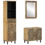 Conjunto de muebles de baño 3 piezas madera maciza de mango de , Muebles de baño - Ref: Foro24-3206314, Precio: 442,65 €