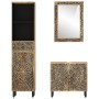 Conjunto de muebles de baño 3 piezas madera maciza de mango de , Muebles de baño - Ref: Foro24-3206314, Precio: 442,65 €