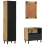 3-teiliges Badezimmermöbel-Set aus massivem Mangoholz von , Badezimmermöbel - Ref: Foro24-3206314, Preis: 387,61 €, Rabatt: %