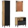 Conjunto de muebles de baño 3 piezas madera maciza de mango de , Muebles de baño - Ref: Foro24-3206314, Precio: 442,65 €