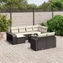 11-teiliges Gartensofa-Set und schwarze synthetische Rattankissen von , Gartensets - Ref: Foro24-3228906, Preis: 580,91 €, Ra...