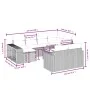 11-teiliges Gartensofa-Set und schwarze synthetische Rattankissen von , Gartensets - Ref: Foro24-3228906, Preis: 580,91 €, Ra...