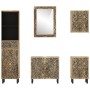Conjunto de muebles de baño 5 piezas madera maciza de mango de , Muebles de baño - Ref: Foro24-3206316, Precio: 632,65 €, Des...