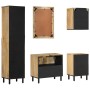 Conjunto de muebles de baño 5 piezas madera maciza de mango de , Muebles de baño - Ref: Foro24-3206316, Precio: 632,65 €, Des...