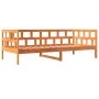 Wax brown solid pine wood sofa bed 90x200 cm by , Beds and slatted bases - Ref: Foro24-844408, Price: 95,82 €, Discount: %