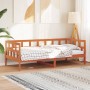 Wachsbraunes Schlafsofa aus massivem Kiefernholz, 90 x 200 cm von , Betten und Lattenroste - Ref: Foro24-844408, Preis: 96,84...