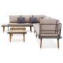 8-Sitzer-Gartenmöbel-Set mit Kissen aus massivem Akazienholz von vidaXL, Gartensets - Ref: Foro24-46484, Preis: 736,41 €, Rab...