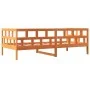 Wax brown solid pine wood sofa bed 90x200 cm by , Beds and slatted bases - Ref: Foro24-844408, Price: 95,82 €, Discount: %