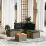 6-teiliges Gartenmöbel-Set und graue synthetische Rattankissen von , Gartensets - Ref: Foro24-3256004, Preis: 317,33 €, Rabat...