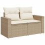 9-teiliges Gartensofa-Set mit beigen synthetischen Rattankissen von , Gartensets - Ref: Foro24-3256492, Preis: 597,61 €, Raba...