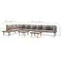 8 seater garden furniture set with solid acacia wood cushions by vidaXL, Garden sets - Ref: Foro24-46484, Price: 726,70 €, Di...