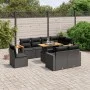 8-piece garden sofa set and black synthetic rattan cushions by , Garden sets - Ref: Foro24-3273610, Price: 693,50 €, Discount: %