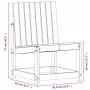 Gartenmöbel-Set 3-teilig aus massivem weißem Kiefernholz von , Gartenstühle - Ref: Foro24-832621, Preis: 102,38 €, Rabatt: %