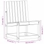 Gartenmöbel-Set 3-teilig aus massivem weißem Kiefernholz von , Gartenstühle - Ref: Foro24-832621, Preis: 103,36 €, Rabatt: %