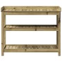 Plantagentisch mit imprägnierten Holzregalen 108x45x86,5 cm von , Topfständer - Ref: Foro24-832441, Preis: 161,32 €, Rabatt: %