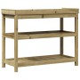 Plantagentisch mit imprägnierten Holzregalen 108x45x86,5 cm von , Topfständer - Ref: Foro24-832441, Preis: 161,32 €, Rabatt: %