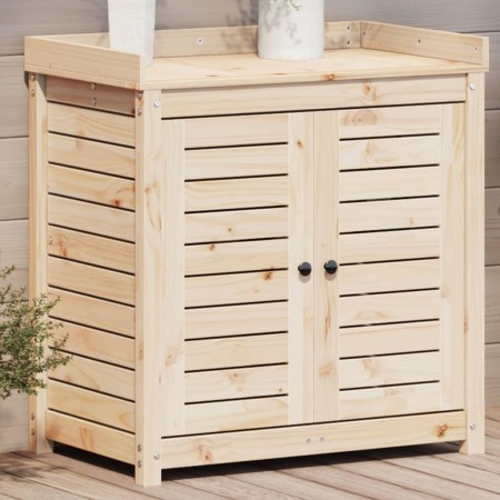 Pflanztisch mit Kiefernholzregalen 82,5x50x86,5 cm von , Topfständer - Ref: Foro24-832417, Preis: 158,96 €, Rabatt: %
