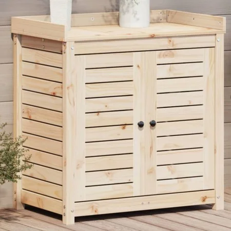 Planting table with pine wood shelves 82.5x50x86.5 cm by , Pot stands - Ref: Foro24-832417, Price: 152,82 €, Discount: %