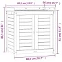 Planting table with pine wood shelves 82.5x50x86.5 cm by , Pot stands - Ref: Foro24-832417, Price: 152,82 €, Discount: %