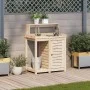 Planting table with pine wood shelves 82.5x50x109.5 cm by , Pot stands - Ref: Foro24-832422, Price: 138,91 €, Discount: %