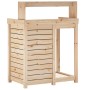 Planting table with pine wood shelves 82.5x50x109.5 cm by , Pot stands - Ref: Foro24-832422, Price: 140,54 €, Discount: %