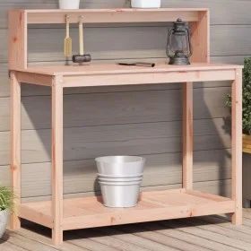 Planting table with Douglas wood shelves 108x50x109.5 cm by , Pot stands - Ref: Foro24-832415, Price: 78,24 €, Discount: %