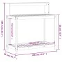 Pflanztisch mit Douglasienholzregalen 108x50x109,5 cm von , Topfständer - Ref: Foro24-832415, Preis: 78,24 €, Rabatt: %