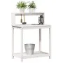 Plantation table with white pine wood shelves 82.5x50x109.5cm by , Pot stands - Ref: Foro24-832408, Price: 74,66 €, Discount: %