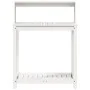 Plantation table with white pine wood shelves 82.5x50x109.5cm by , Pot stands - Ref: Foro24-832408, Price: 74,66 €, Discount: %
