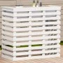 Mesa alta de bar de jardín madera pino blanco 113,5x50x103 cm de , Mesas de jardín - Ref: Foro24-832531, Precio: 162,36 €, De...