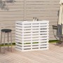 Hoher Garten-Bartisch aus weißem Kiefernholz, 113,5 x 50 x 103 cm von , Gartentische - Ref: Foro24-832531, Preis: 170,36 €, R...