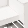 Mesa alta de bar de jardín madera pino blanco 113,5x50x103 cm de , Mesas de jardín - Ref: Foro24-832531, Precio: 170,36 €