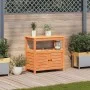 Mesa plantación con estantes madera pino marrón 82,5x45x81 cm de , Soportes para macetas - Ref: Foro24-844637, Precio: 137,36...