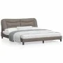 Bed frame with LED lights taupe gray fabric 180x200 cm by , Beds and slatted bases - Ref: Foro24-3213722, Price: 270,24 €, Di...