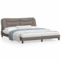 Bettgestell mit LED-Leuchten, taupegrauer Stoff, 180 x 200 cm von , Betten und Lattenroste - Ref: Foro24-3213722, Preis: 253,...