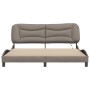 Bed frame with LED lights taupe gray fabric 180x200 cm by , Beds and slatted bases - Ref: Foro24-3213722, Price: 253,71 €, Di...